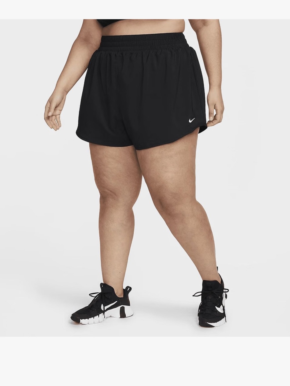 BRAND NEW plus size women nike dri-fit high waisted brief lined shorts size 2X